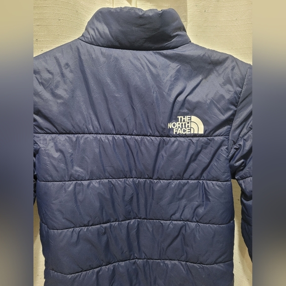 NORTHFACE SIZE 7/8 Puffer Jacket Navy - Picture 7 of 10